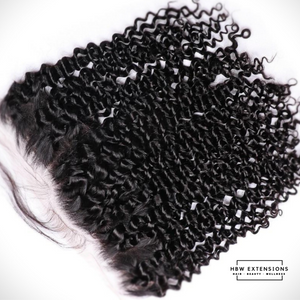 13 X 4  Kinky Curly Swiss Lace Frontal